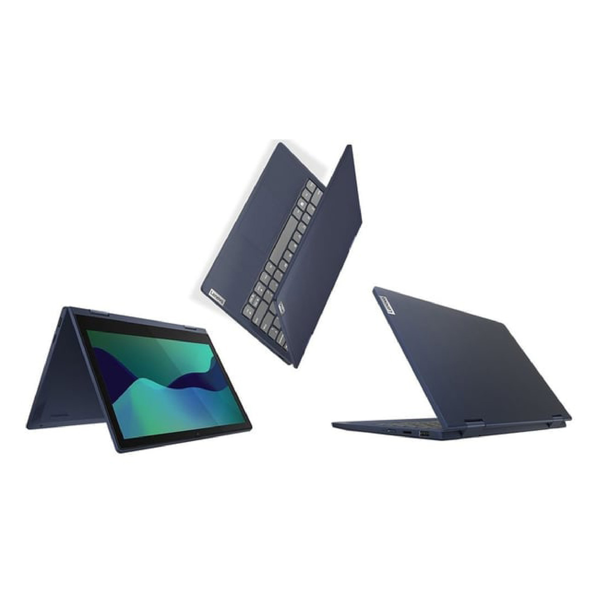 Lenovo IdeaPad Flex 3 82B2007YAX 2 in 1 Laptop – Celeron N4020z, 4GBRAM ,128GB SSD,,11.6inch HD Abyss Blue ,Windows 11,English/Arabic Keyboard