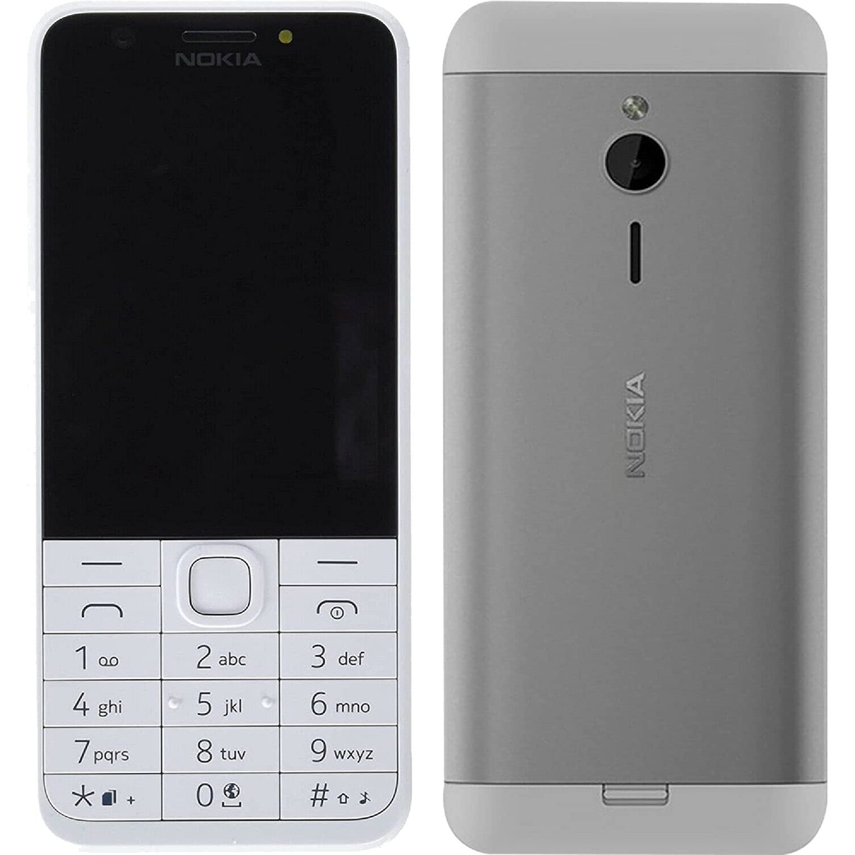 Nokia 230 Dual SIM 2G Feature Phone, 2.8 Inches Display, 16 MB RAM, Grey
