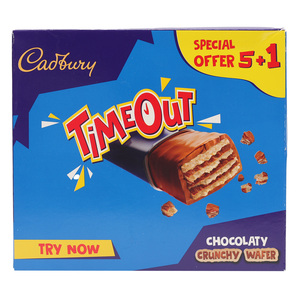 Cadbury Timeout Crunchy Wafer 41.6 g 5 + 1
