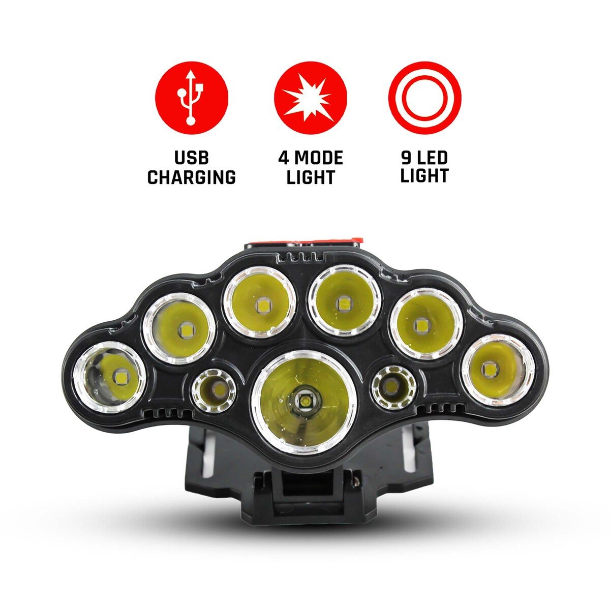 AMT LED Head Lamp With USB Charger / Waterproof Multifunction SH T09
