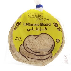 المخبز الحديث خبز لبناني أبيض وسط عبوة واحدة