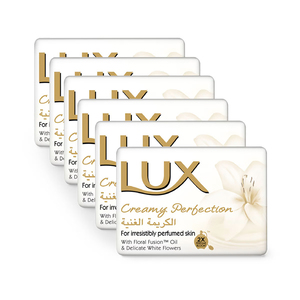 Lux Creamy Perfection Flawless Lily Bar Soap Value Pack 6 x 120 g