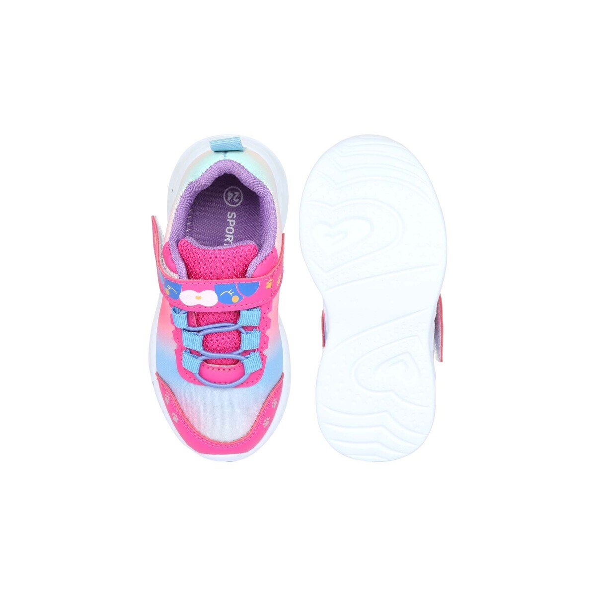 Sports Inc Baby Girl Shoes with Light KL85702 Fuchsia, 25