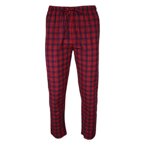 Elite Comfort Men's Woven Night Pants EM06 Red, Medium