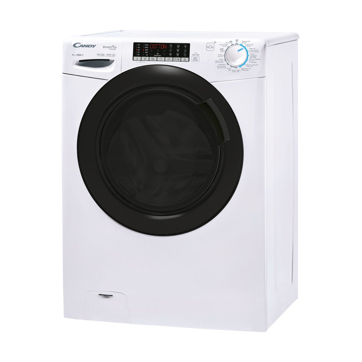 Candy 9 Kg SmartPro Inverter Front Load Washing Machine, 1400 rpm, White, CSO496TWMB-19