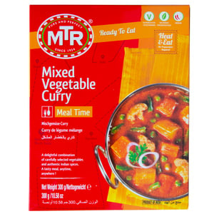 اشتري قم بشراء MTR Mixed Vegetable Curry 300 g Online at Best Price من الموقع - من لولو هايبر ماركت Masalas في الكويت