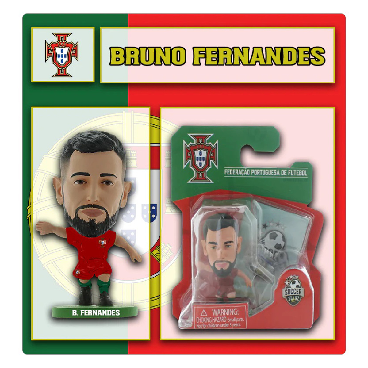 Soccerstarz Portugal Bruno Fernandes Home Kit Figure, 405078