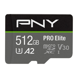 بي ان واي PRO Elite Class 10 U3 V30 microSDXC بطاقة ذاكرة 512 جيجابايت - 100 ميجابايت / ثانية ، الفئة 10 ، U3, V30, A2, 4K UHD, عالية الوضوح , UHS-I, micro SD