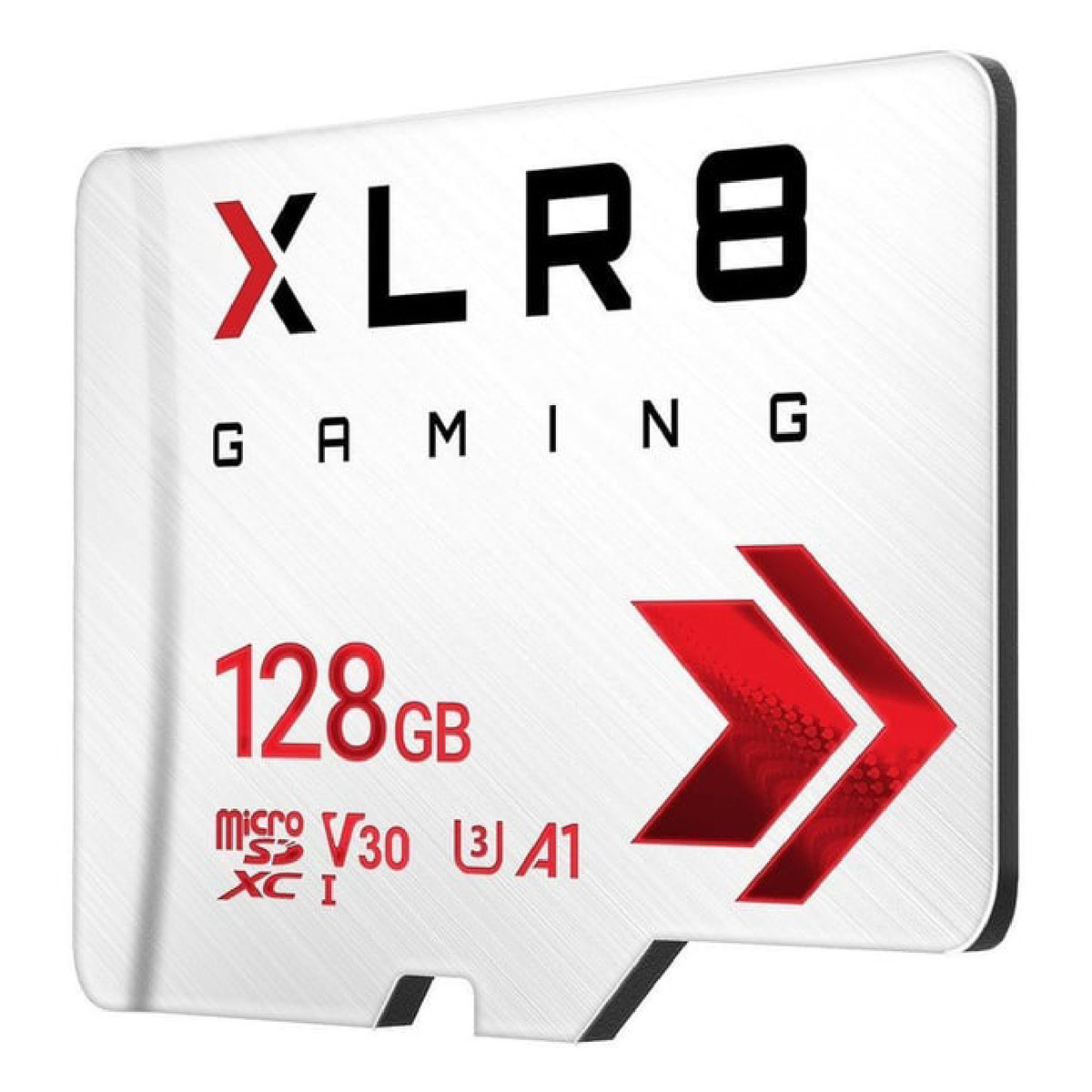 بي ان واي بطاقة ذاكرة للألعاب XLR8 فئة 10 10 U3 V30 128جيجابايت  أبيض P-SDU128V32100XR-GE