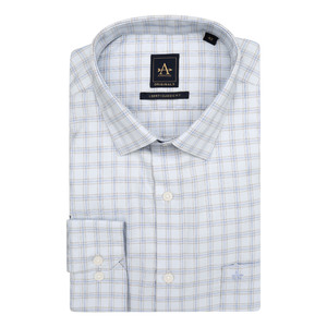 Arrow Men's Auto Press Regular fit Long Sleeve Formal Woven Shirt, ARAESH0119, Light Blue (Sky Blue), 44