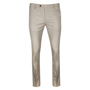 Arrow Men's Regular Fit Autoflex Oxford Formal Trousers, ARAETR2013, Brown (Beige), 32