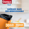 Sanita Club Garbage Bags Oxo-Biodegradable Medium, 30 Gallons Size 72 x 85 cms, 20 pcs