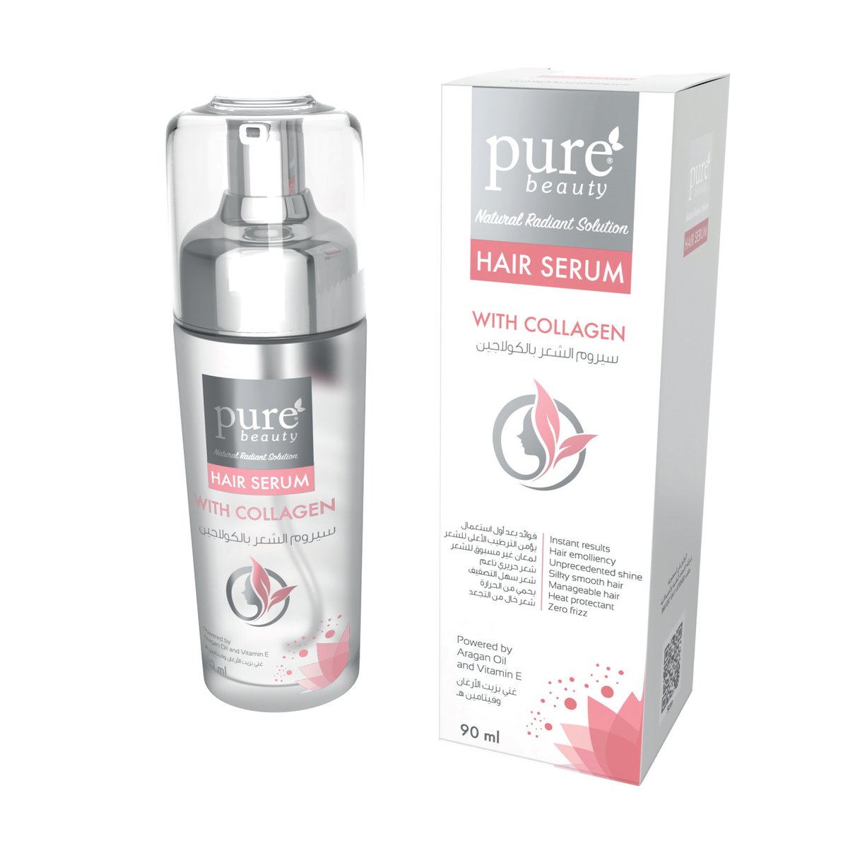 Pure Beauty Natural Radiant Solution Hair Serum With Collagen 90 ml