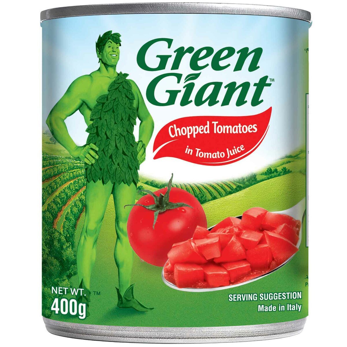 العملاق الأخضر طماطم مقطعة في عصير طماطم 400 جم