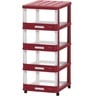 Cosmoplast Storage Cabinet 4Layer Assorted Colors