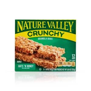 Nature Valley Crunchy Granola Bars Oats 'N  Honey 12pcs 253g