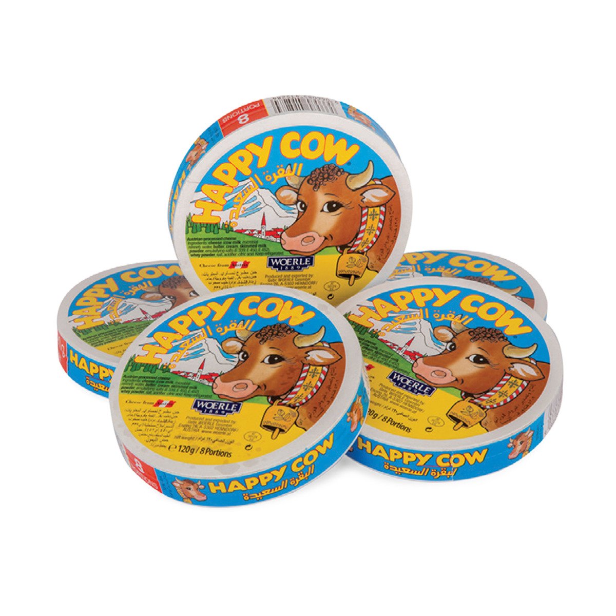 Happy Cow Processed Cheese 5 x 120 g