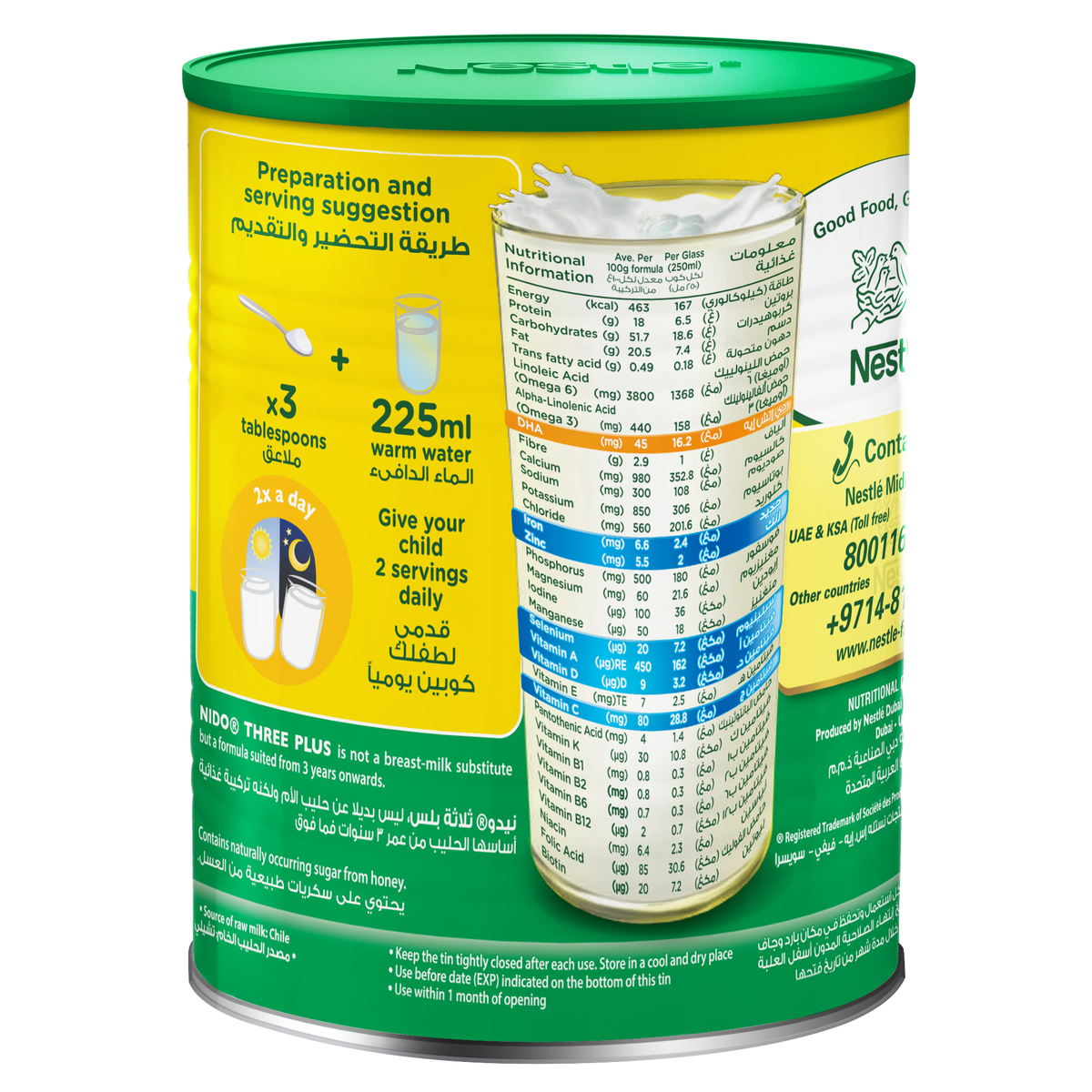 Nestle Nido Forti Protect Three Plus 3-5 Years Old Growing Up Milk Tin 400 g
