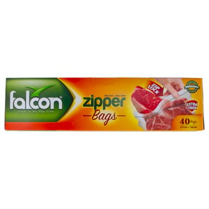 Falcon Zipper Bags Size 27cm x 30cm 40pcs