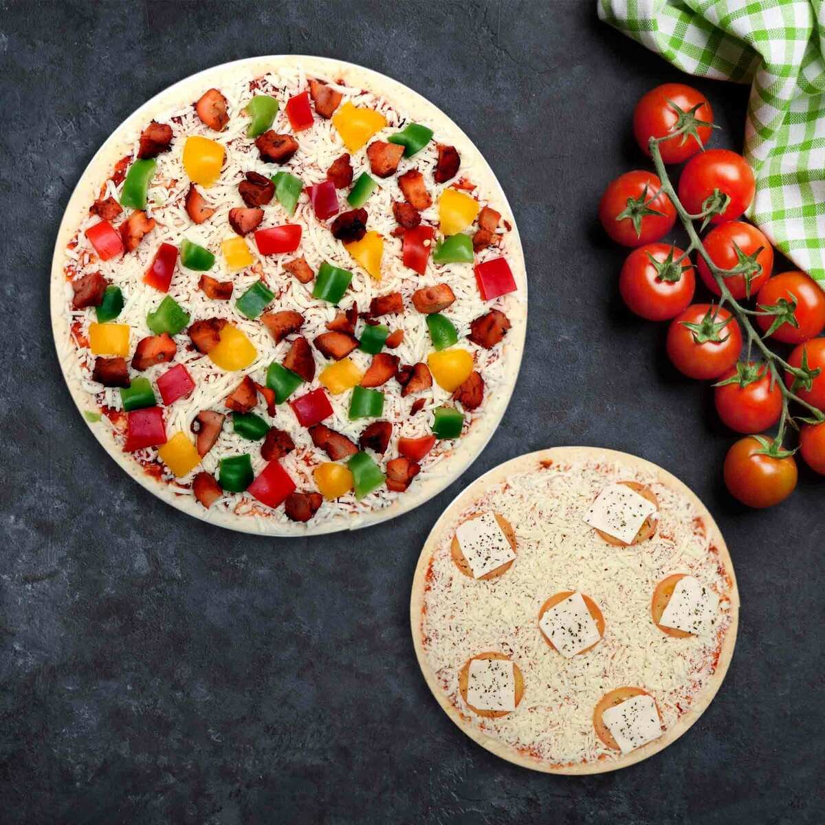 Tandoor Pizza Large 1 pc + Margherita Pizza Small 1 pc