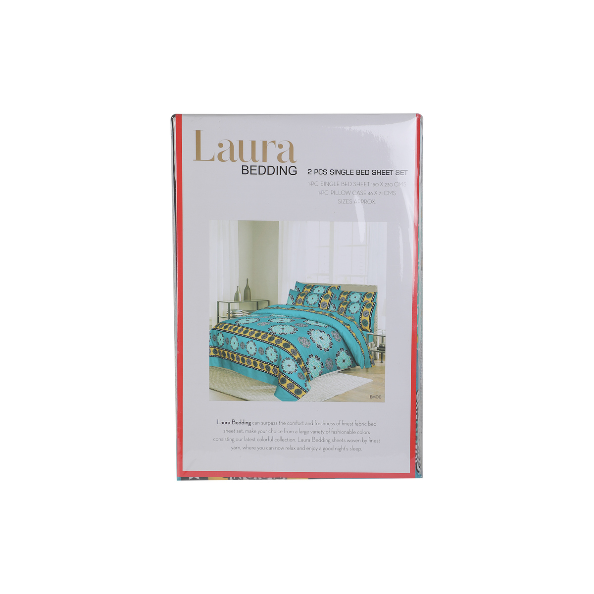 Laura Bed Sheet Single 2pcs Set 152x241cm