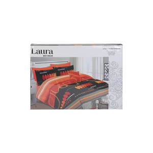 لورا شرشف سرير ملكي مجموعة 3 قطع 260 × 274 سم متعددة الألوان