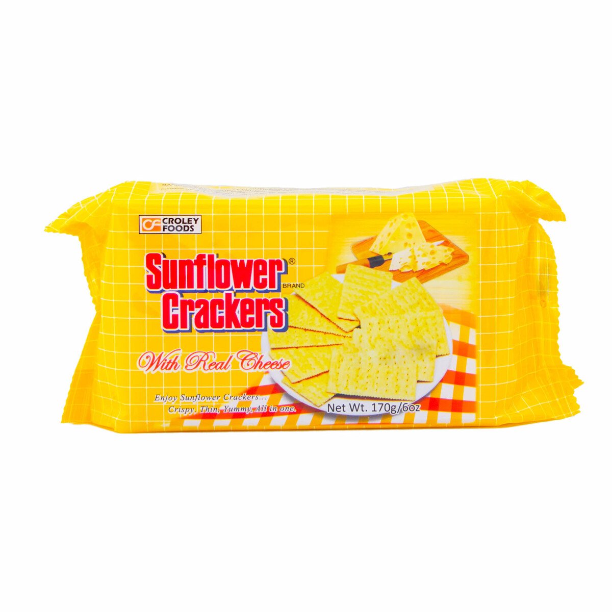 Sunflower Crackers With Real Cheese 170 g
