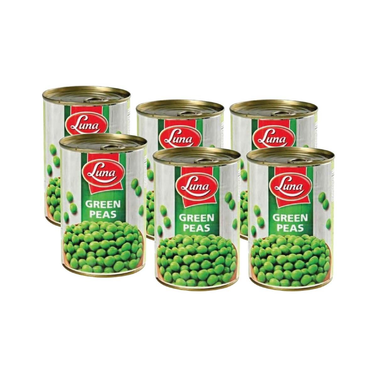 Luna Green Peas Value Pack 6 x 380 g
