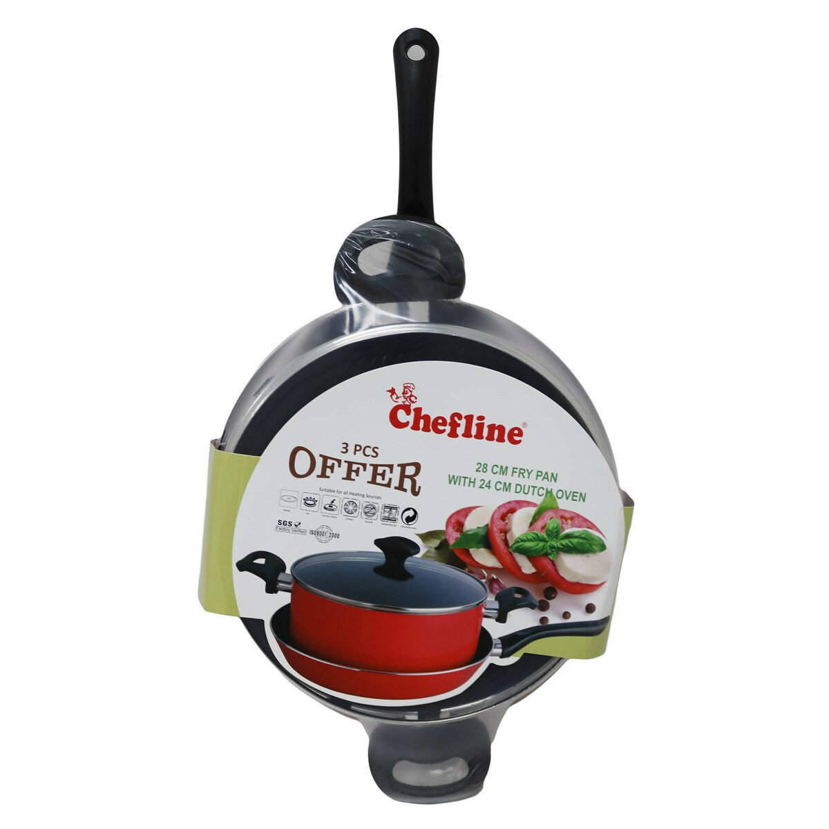 Chefline Dutch Oven 24 + Fry Pan 28 KSDF2428RS