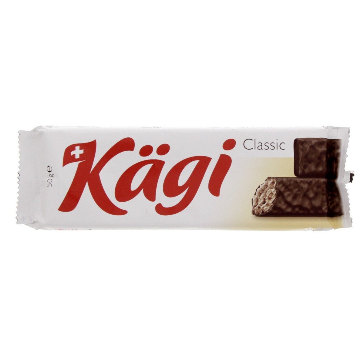 كاجي ويفر كلاسيك سويسري مغطى بشوكولاتة الحليب 50 جم × 24 حبة