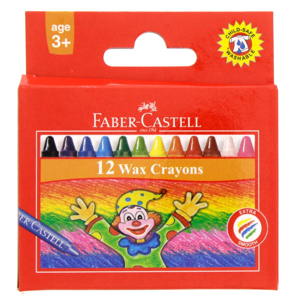 Faber-Castell Wax Crayons 12 Pieces