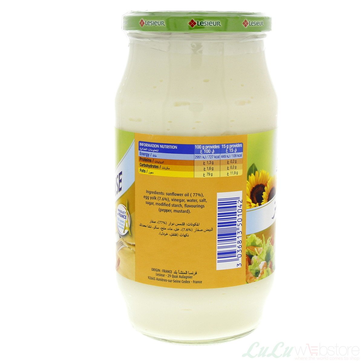 Lesieur La Mayonnaise With Sunflower Oil 710 g