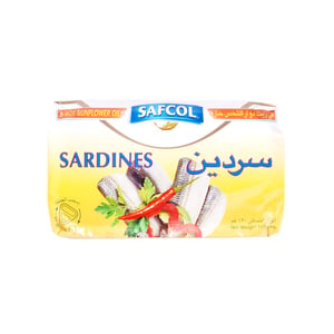 Safcol Sardine in Hot Sunflower Oil 120g