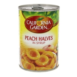 California Garden Canned Peach Halves In Syrup 420 g