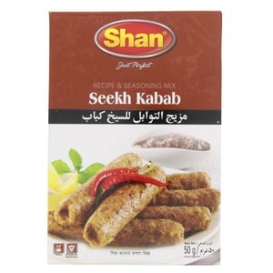 Buy Shan Seekh Kabab Seasoning Mix 50 g Online at Best Price | Masalas | Lulu UAE in Saudi Arabia