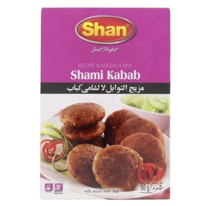 Buy Shan Shami Kabab Masala Mix 50 g Online at Best Price | Masalas | Lulu KSA in Saudi Arabia