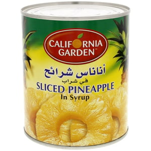 California Garden Canned Pineapple Slices In Light Syrup 850g