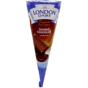 London Dairy Double Chocolate Ice Cream Cone 120 ml
