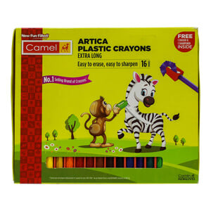 Camel Artica Plastic Crayons 16 shades