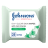 Johnson's Cleansing Face Wipes Daily Essentials 5-in-1 Clear Skin Combination Skin 25 pcs