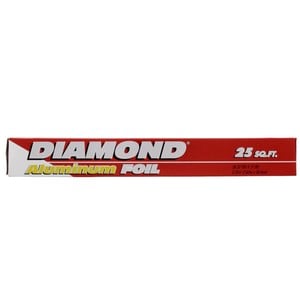Buy Diamond Aluminum Foil Size 7.62m x 30.4cm 25sq.ft 1pc Online at Best Price | Aluminium Foil | Lulu UAE in Kuwait
