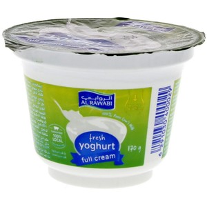 Buy Al Rawabi Fresh Yoghurt Full Cream 170 g Online at Best Price | Plain Yoghurt | Lulu UAE in UAE