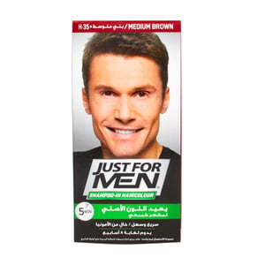Just For Men Shampoo-In Hair Colour Medium Brown 1pkt