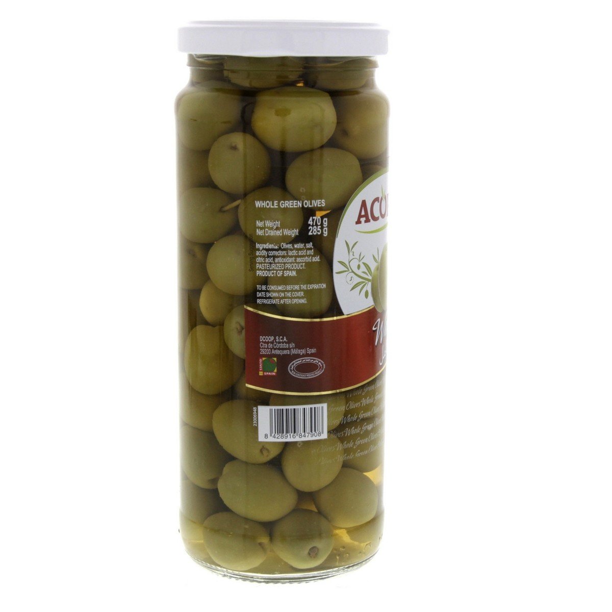 Acorsa Green Olives Whole 285 g