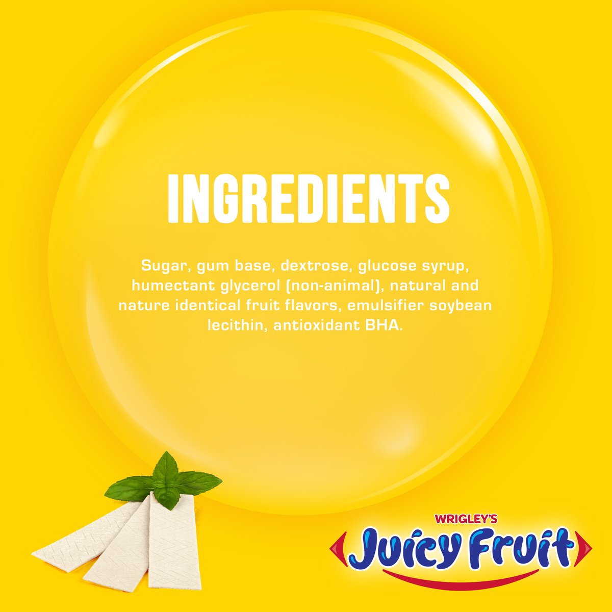 Wrigley's Juicy Fruit Gum 5 pcs
