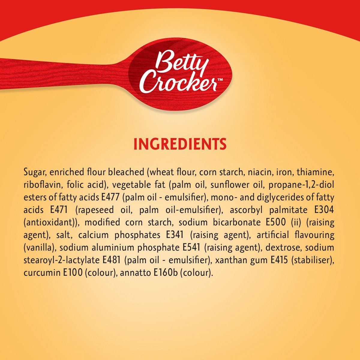 Betty Crocker Super Moist Cake Mix Yellow 500g