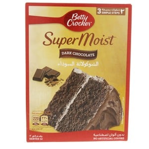 Buy Betty Crocker SuperMoist Cake Mix Dark Chocolate 500 g Online at Best Price | Cake & Dessert Mixes | Lulu KSA in Saudi Arabia