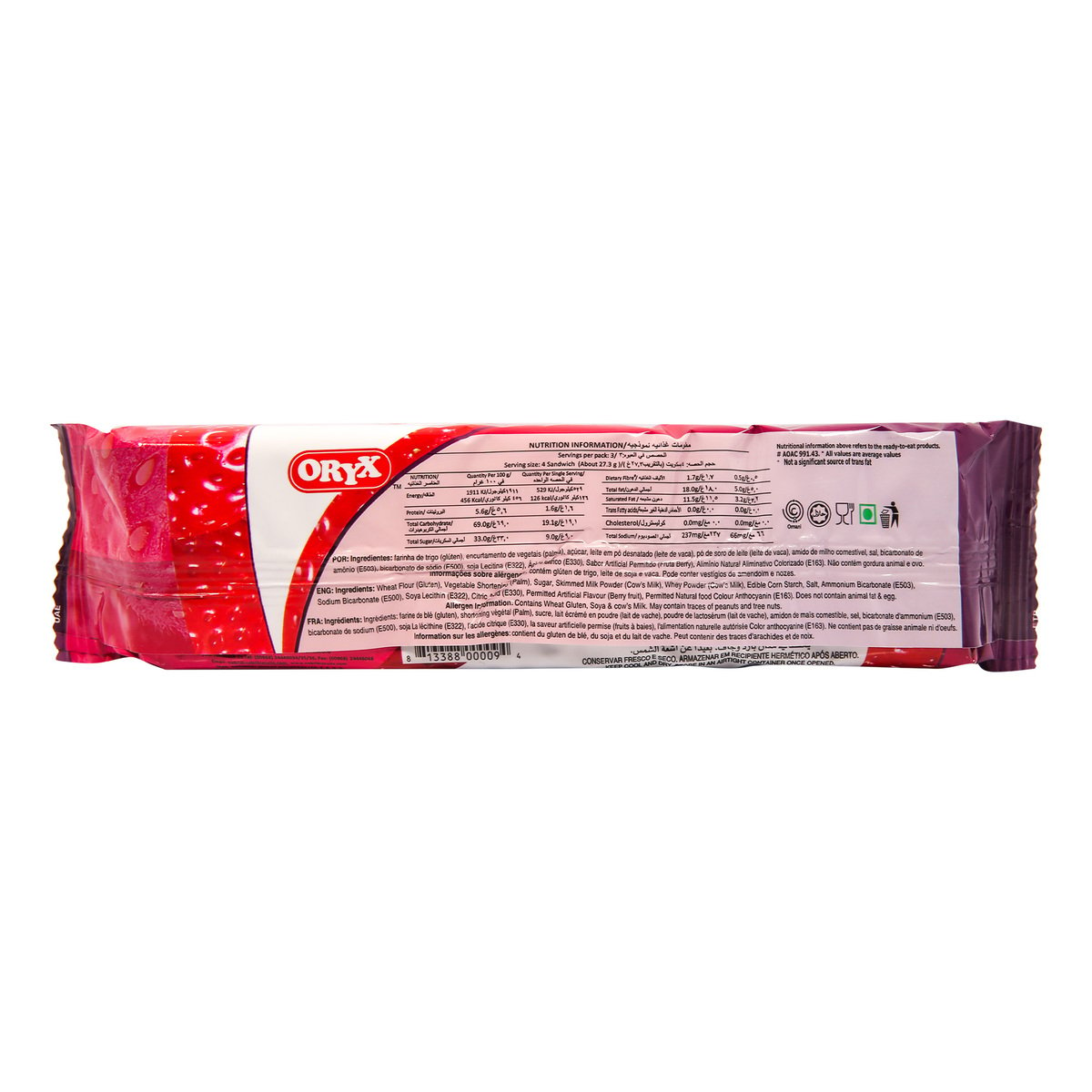 Oryx Cream Berry Fruits Biscuit 86g
