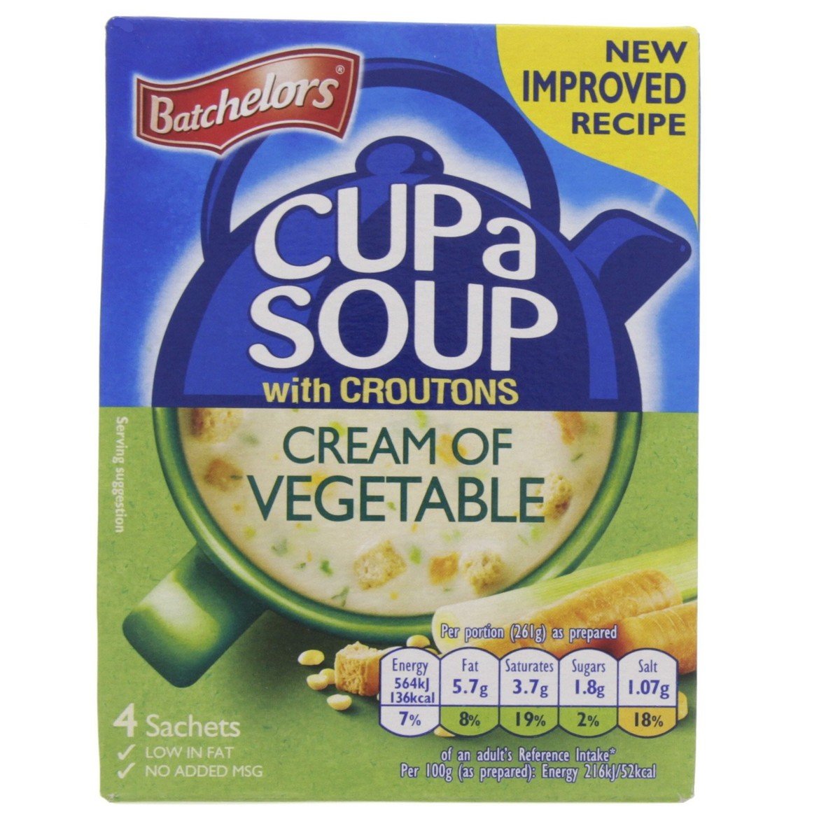 Batchelors Cup A Soup Cream of Vegetable with Croutons 122 g