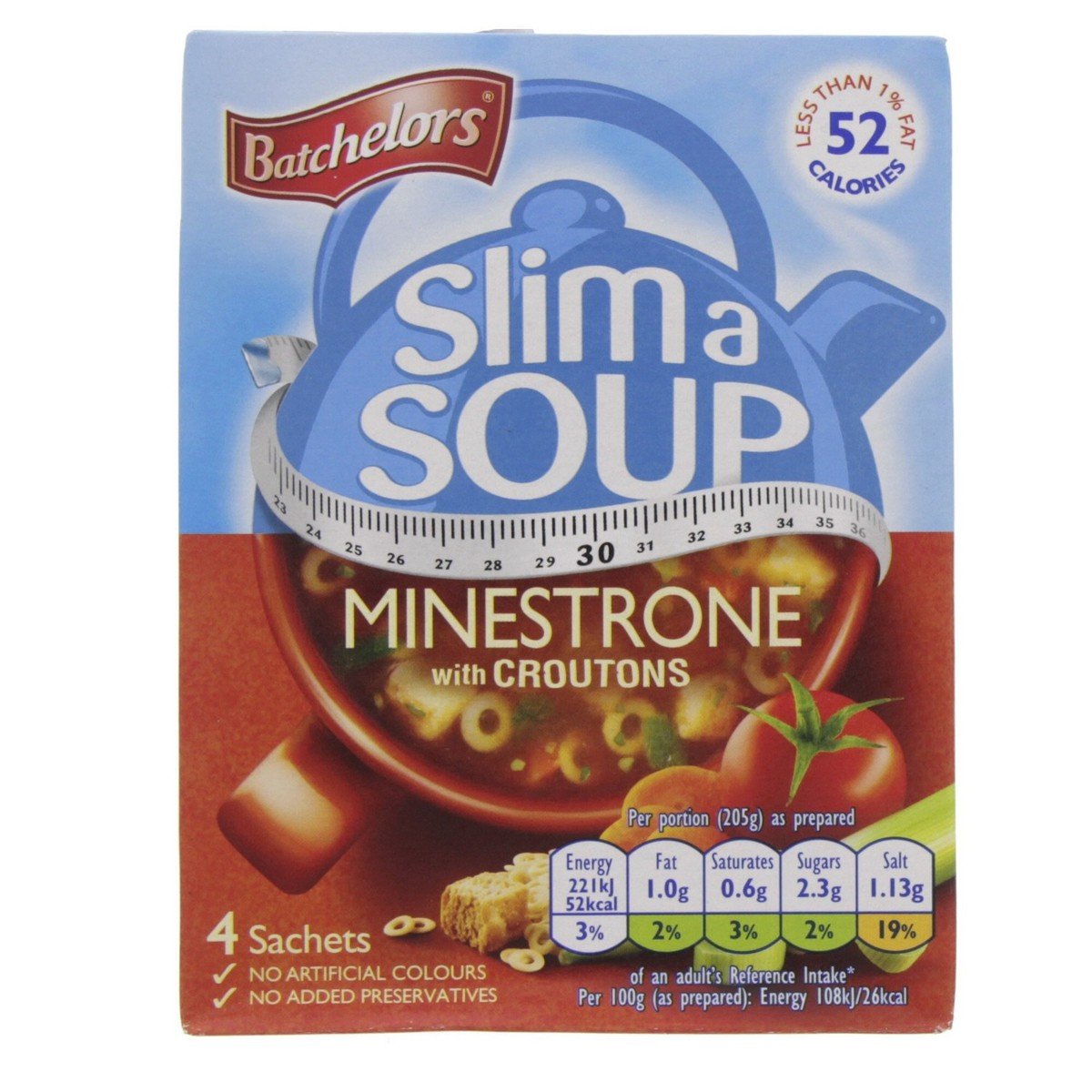 Batchelor Slim A Soup Minestrone with Croutons 61 g